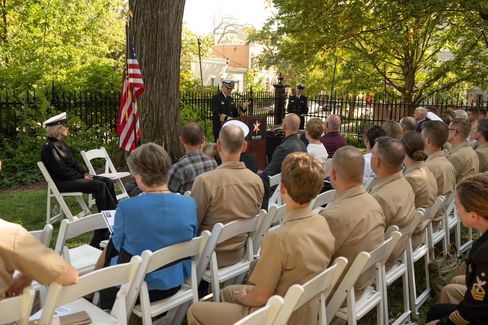 Ensign Adele Demi receives commission as limited duty officer