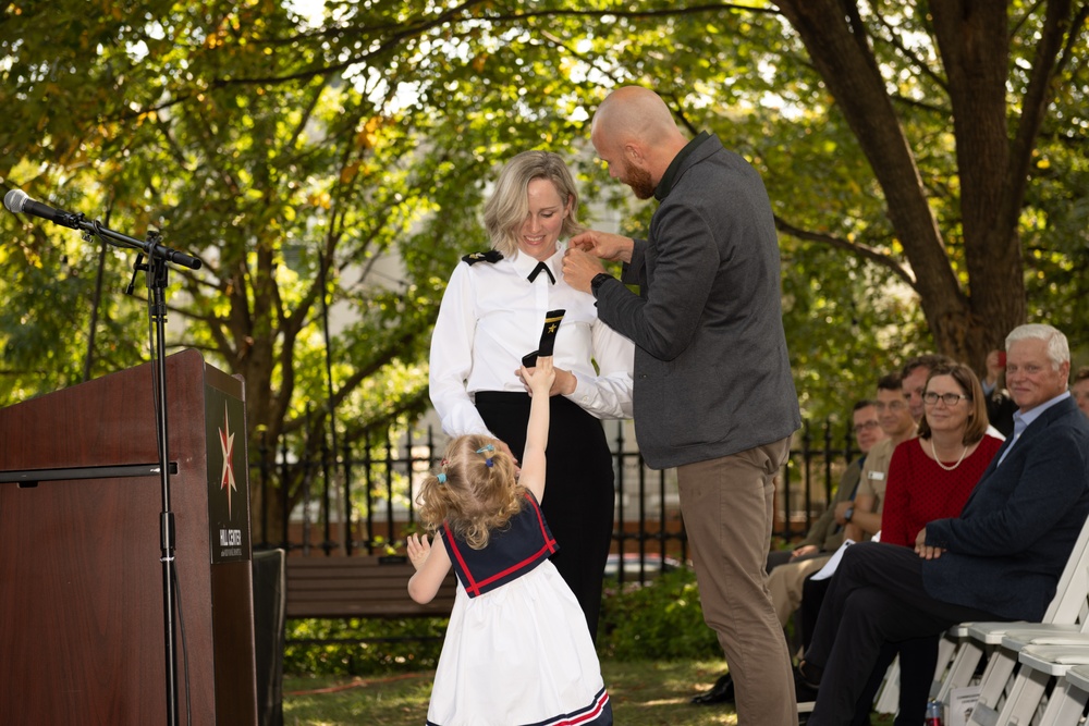 Ensign Adele Demi receives commission as limited duty officer