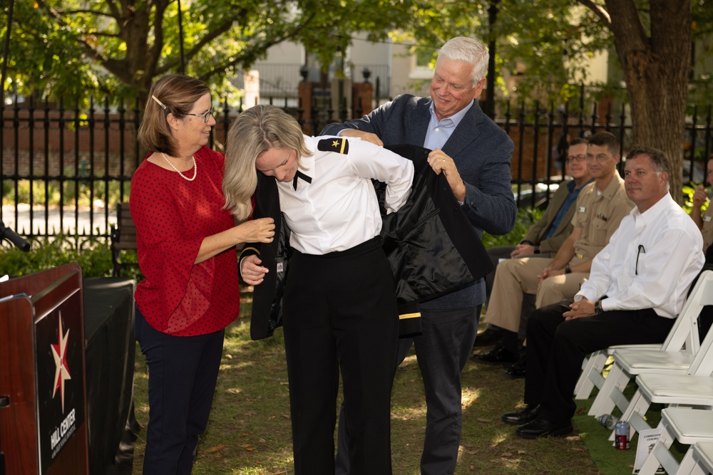 Ensign Adele Demi receives commission as limited duty officer