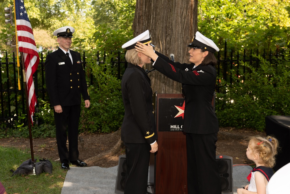 Ensign Adele Demi receives commission as limited duty officer