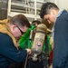 USS Ronald Reagan (CVN 76) Sailors train during a general quarters drill