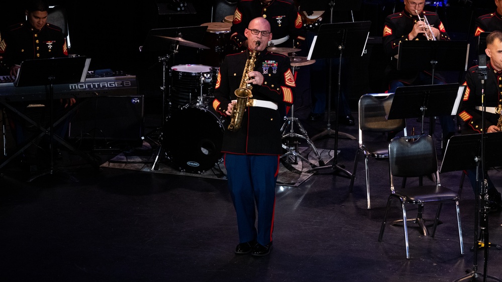 2nd Marine Aircraft Wing Band performs at the 34th Annual Vincent Vizzo Columbus Day Concert