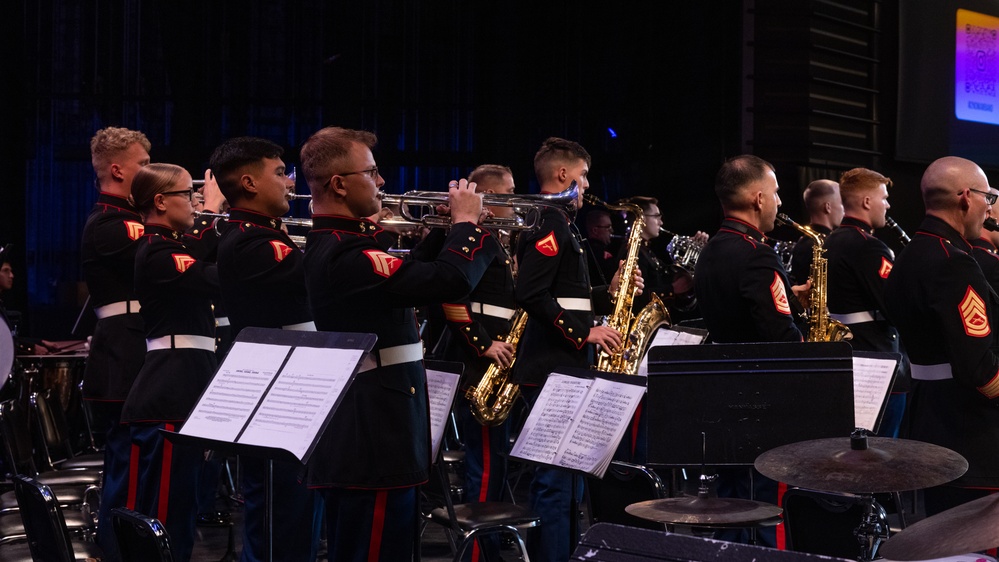 2nd Marine Aircraft Wing Band performs at the 34th Annual Vincent Vizzo Columbus Day Concert