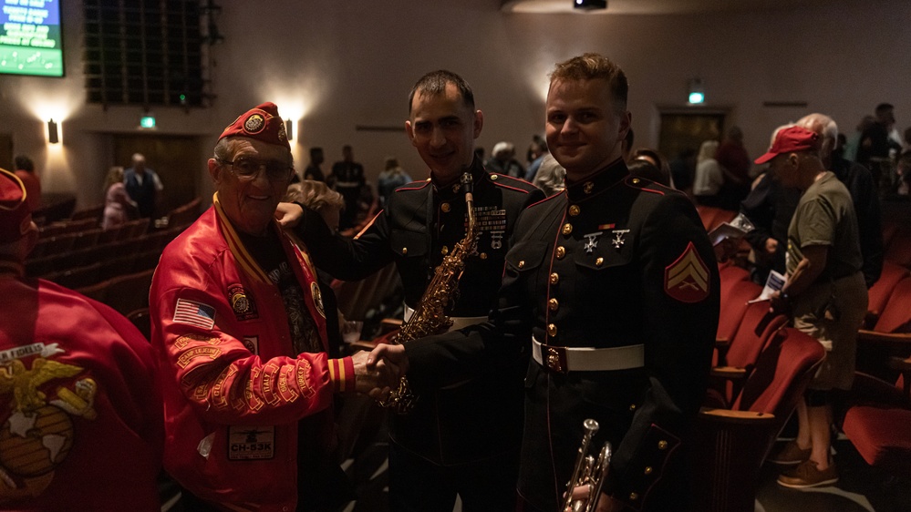 2nd Marine Aircraft Wing Band performs at the 34th Annual Vincent Vizzo Columbus Day Concert