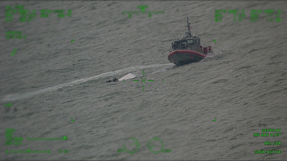 Coast Guard rescues 8 people after boat overturns off Horn Island, Ms.