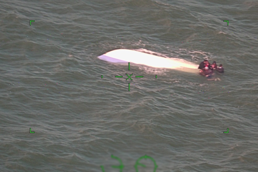 Coast Guard rescues 8 people after boat overturns off Horn Island, Ms.