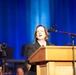 Vice Chief of Naval Operations Adm. Lisa Franchetti delivers remarks at the opening of the Navy Birthday Concert at DAR Constitution Hall in Washington