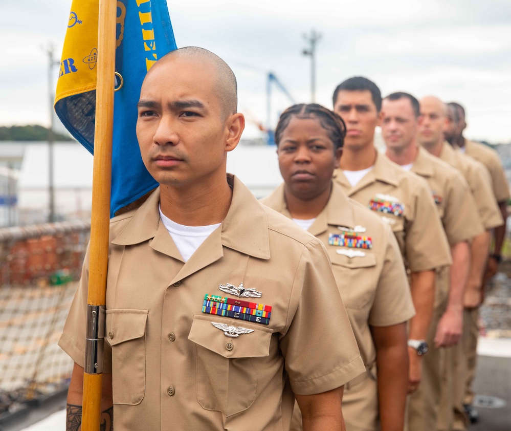 USS Antietam CPO Pinning Ceremony