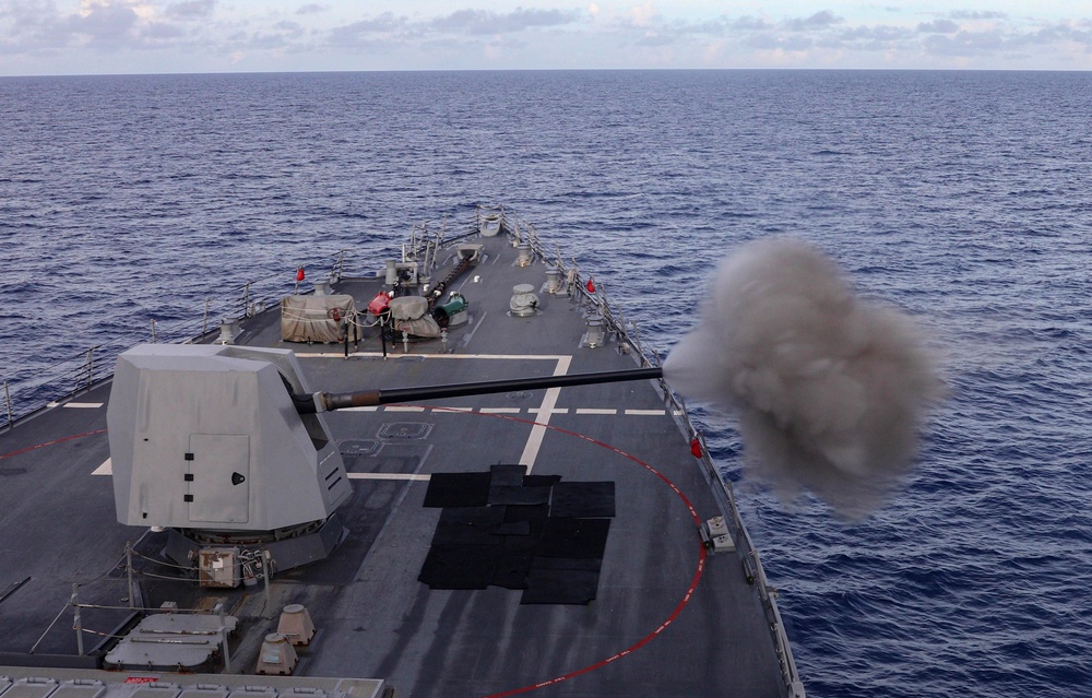 USS Dewey (DDG 105) Conducts Live-Fire Exercise While Operating in the Philippine Sea