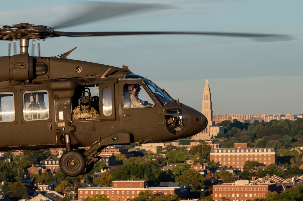 12th Aviation Battalion flies over Army Ten-Miler 2023