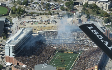Flyover at the Field of Dreams > 185th Air Refueling Wing > Article Display