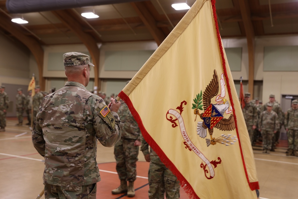 1347th Division Sustainment Support Battalion activation