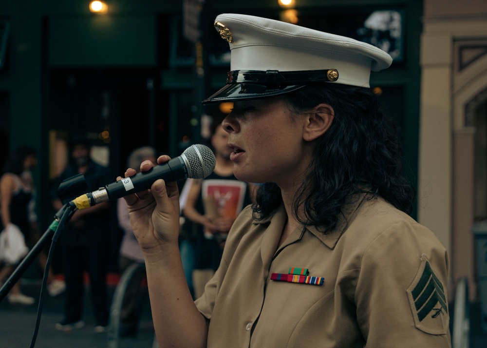 SF Fleet Week 23: Valencia St. Welcomes 1st MarDiv Band