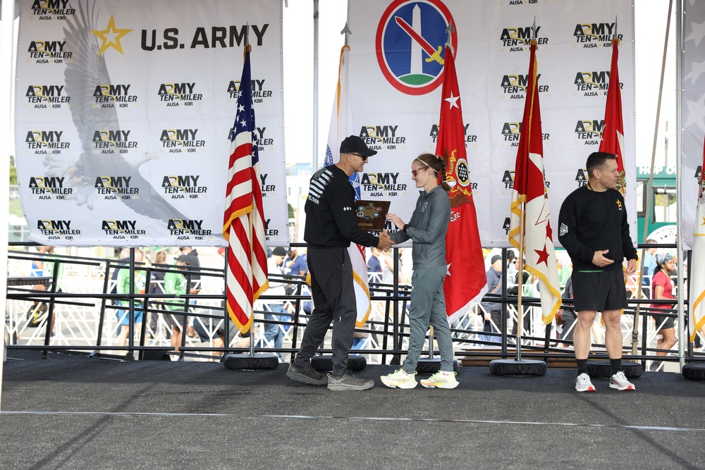 1LT Gray, 3rd place military female finisher in the 39th ATM