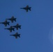 Blue Angels fly in formation
