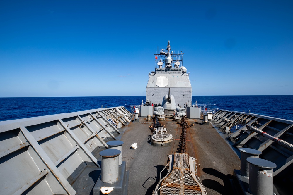 USS Robert Smalls (CG 62) Conducts Routine Operations in the Philippine Sea