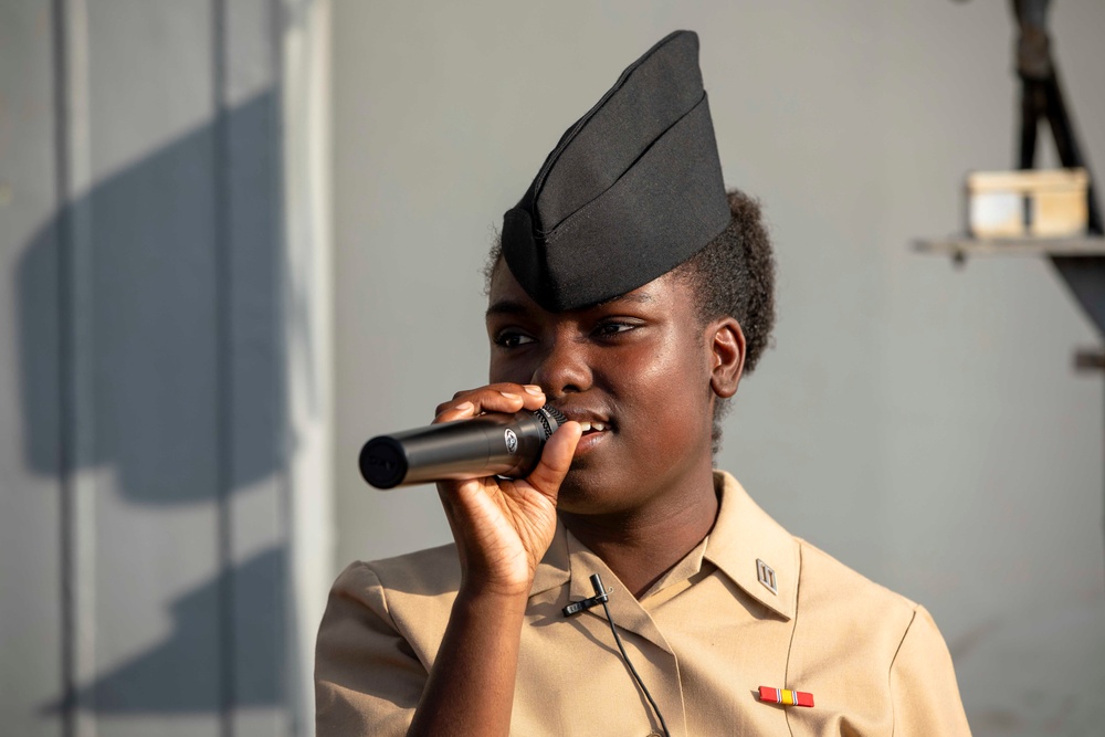 USS Normandy Holds FY24 Chief Pinning Ceremony