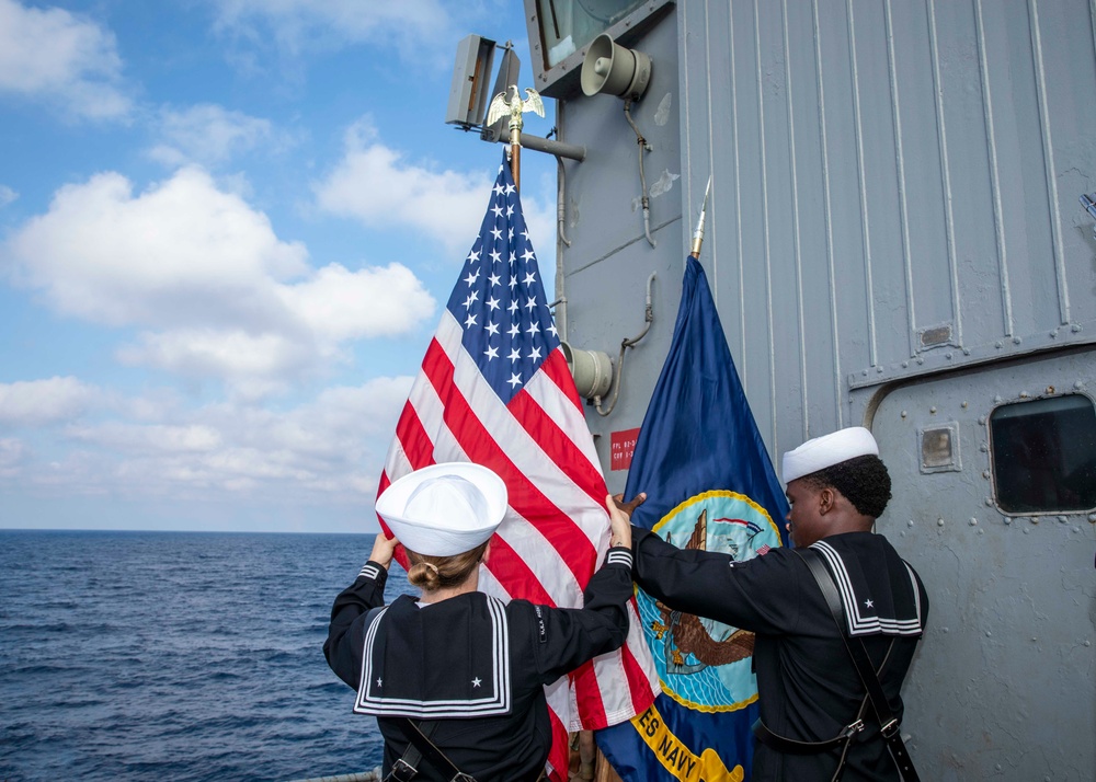 USS Normandy Holds FY24 Chief Pinning Ceremony