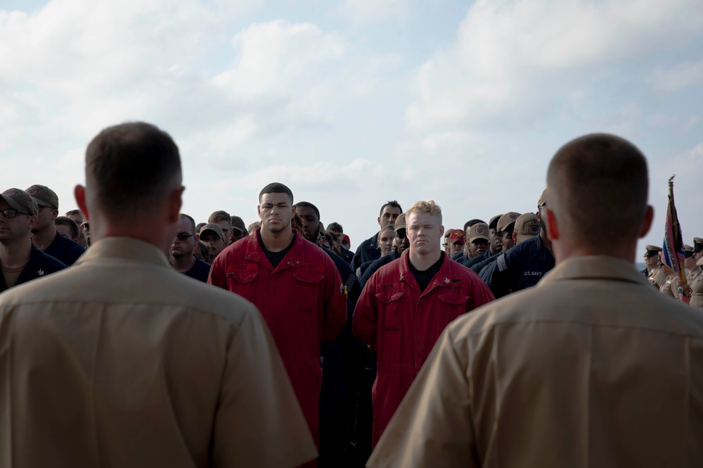 USS Normandy Holds FY24 Chief Pinning Ceremony