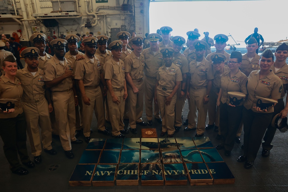 USS Bataan Chief Pinning Ceremony