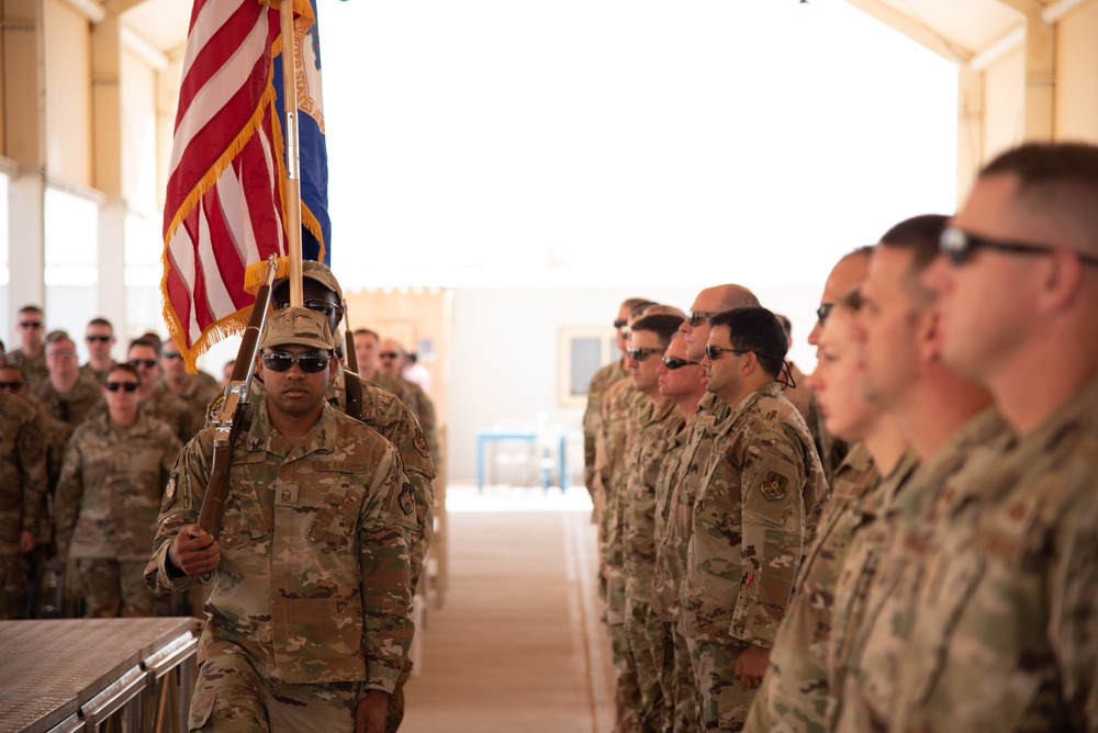 378th EABG holds change of command ceremony