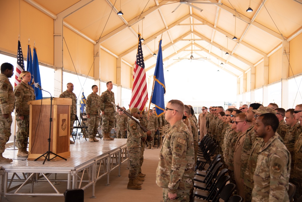 378th EABG holds change of command ceremony