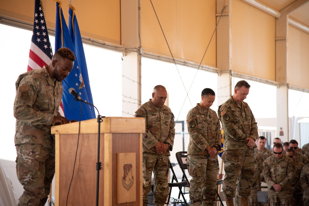 378th EABG holds change of command ceremony