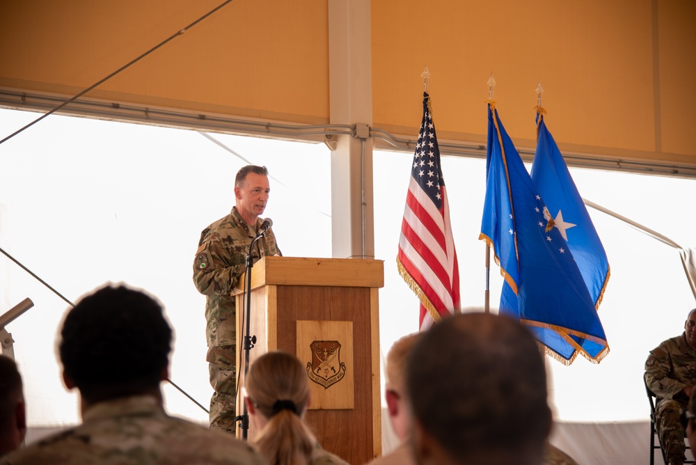 378th EABG holds change of command ceremony