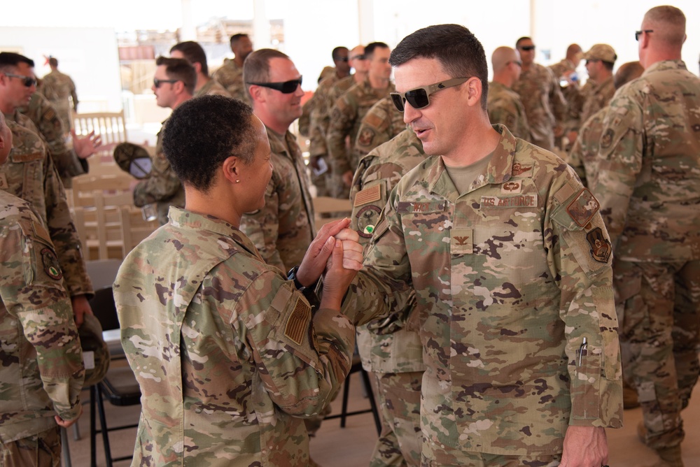 378th EABG holds change of command ceremony