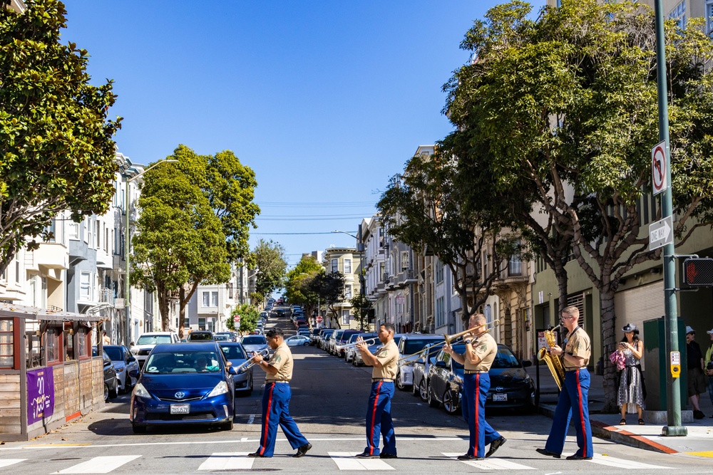 DVIDS Images SF Fleet Week 23 1st MARDIV Band on Polk Street