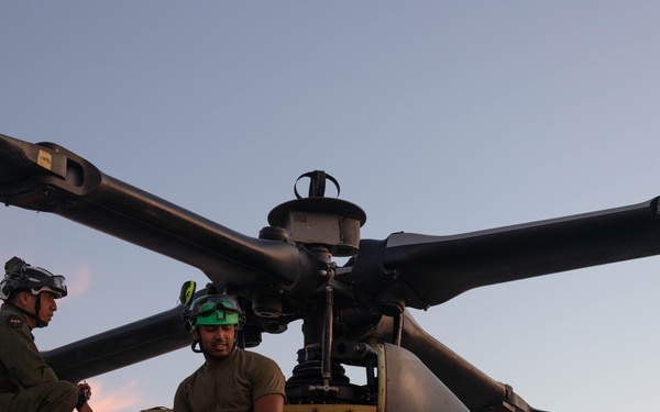 Aircraft on the flight line
