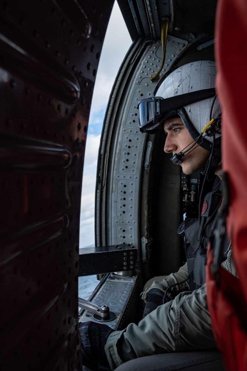 USS Ronald Reagan (CVN 76) Sailors patrol in MH-60S Sea Hawk