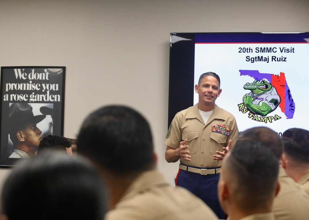 Sergeant Major of the Marine Corps visits Recruiting Station Tampa