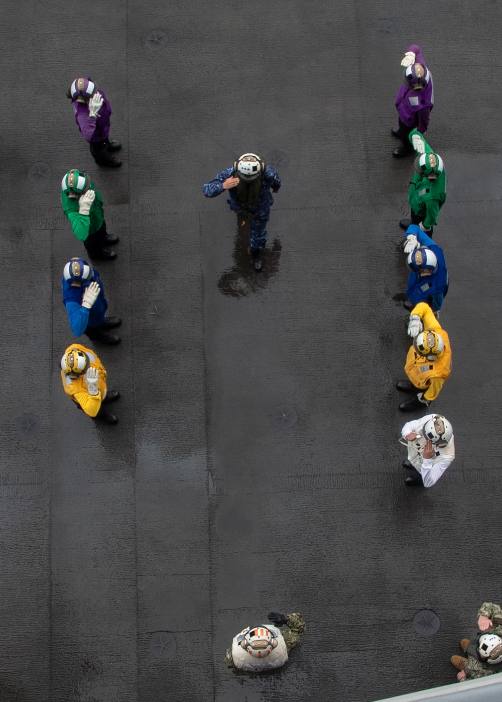 USS Ronald Reagan (CVN 76) hosts tri-lateral summit with U.S. 7th Fleet, JMSDF, and ROK-N