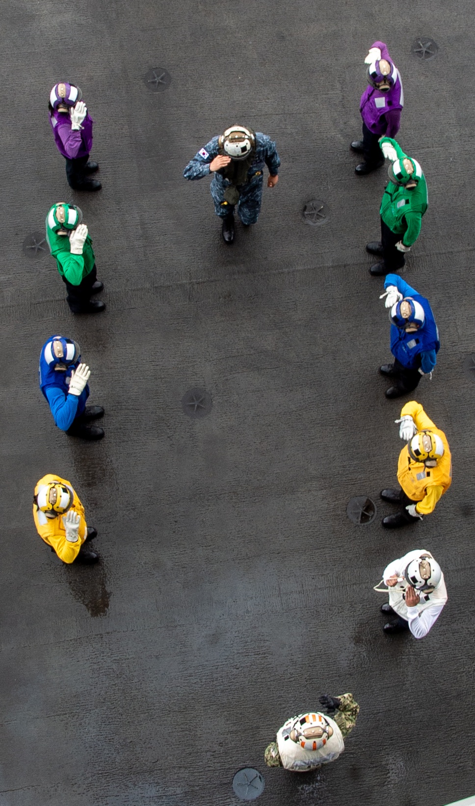 USS Ronald Reagan (CVN 76) hosts tri-lateral summit with U.S. 7th Fleet, JMSDF, and ROK-N