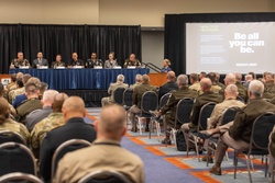 A panel of Army Reserve and Army National Guard soldiers talk about the impact of messaging [Image 6 of 9]
