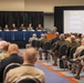 A panel of Army Reserve and Army National Guard soldiers talk about the impact of messaging