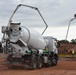 Concrete pouring for the new Spangdahlem Elementary School