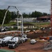 Concrete pouring for the new Spangdahlem Elementary School