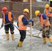 Concrete pouring for the new Spangdahlem Elementary School