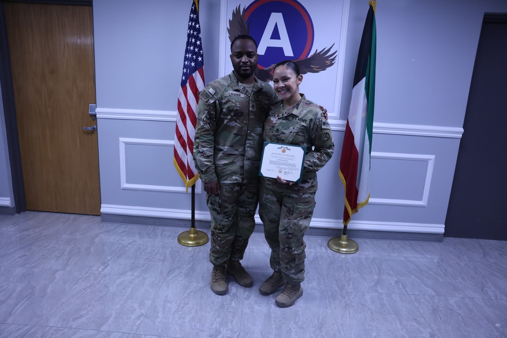 Awards for Area Support Group - Kuwait personnel, October 2023