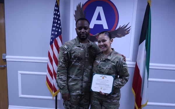 Awards for Area Support Group - Kuwait personnel, October 2023