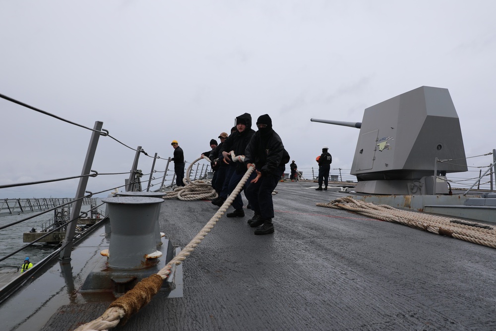 USS Paul Ignatius Departs Visby, Sweden