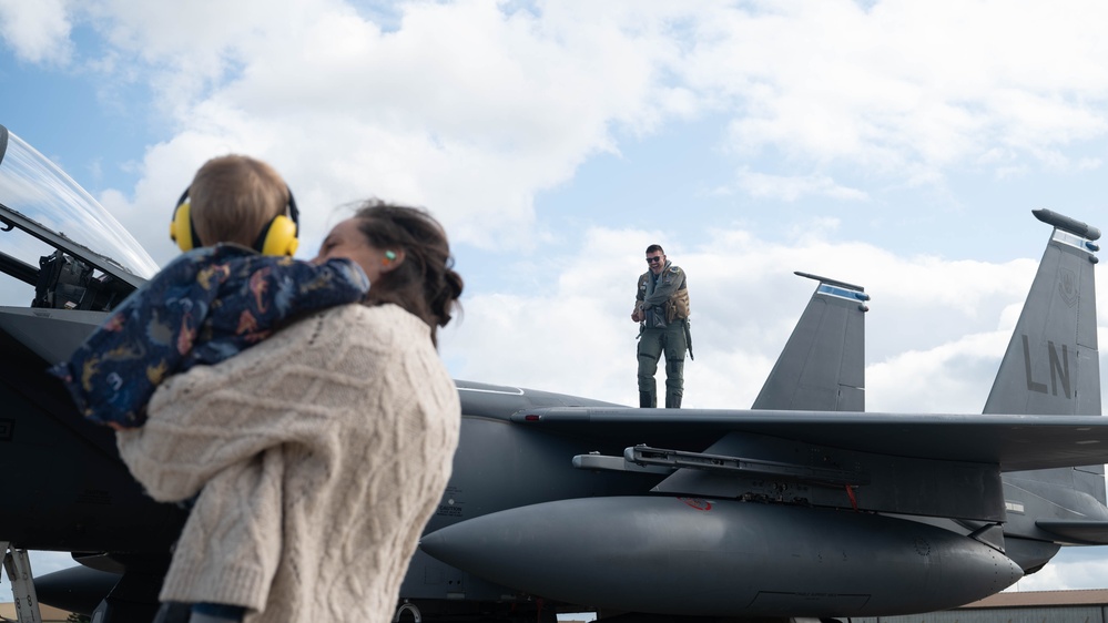 492nd Fighter Squadron return from NATO's Air Shielding mission in Poland