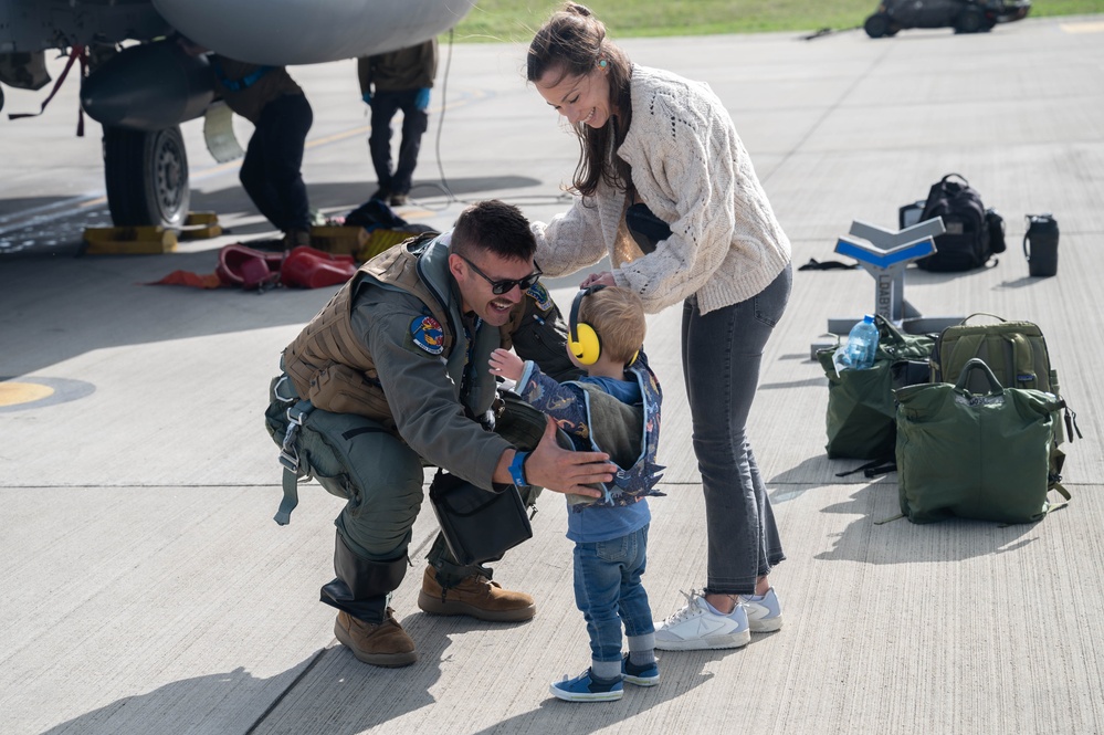 492nd Fighter Squadron return from NATO's Air Shielding mission in Poland