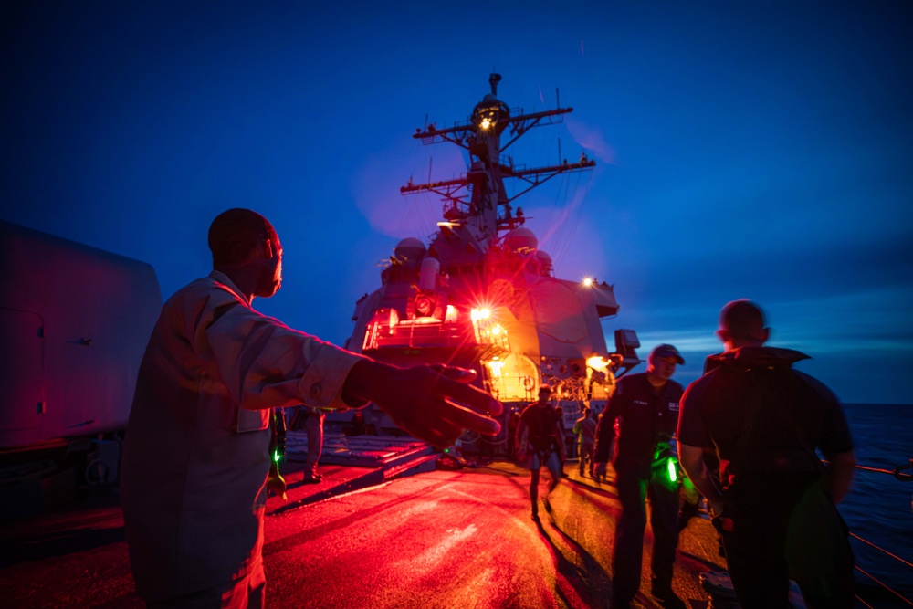 USS Carney (DDG 64) Conducts Man Overboard/ Search and Rescue Drill