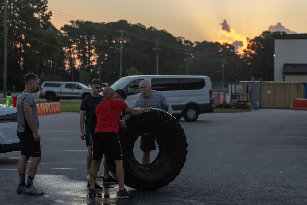 MCAS Beaufort Marines conduct memorial PT