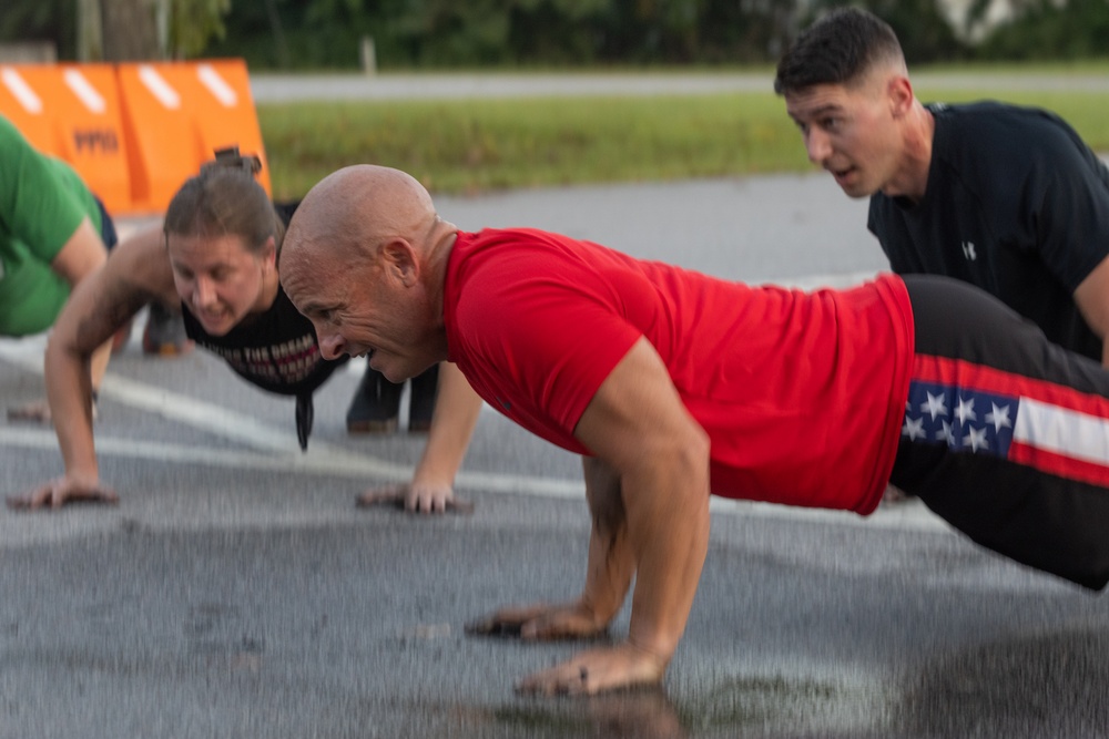 MCAS Beaufort Marines conduct memorial PT