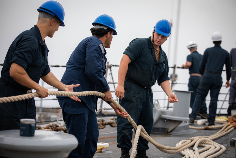 USS Carney (DDG 64) Makes a Brief Stop for Fuel in Azores, Portugal