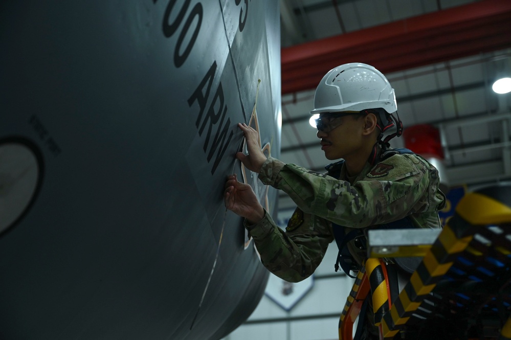 RAFM honors Black Week: KC-135 ‘Silver Dollar’ nose art